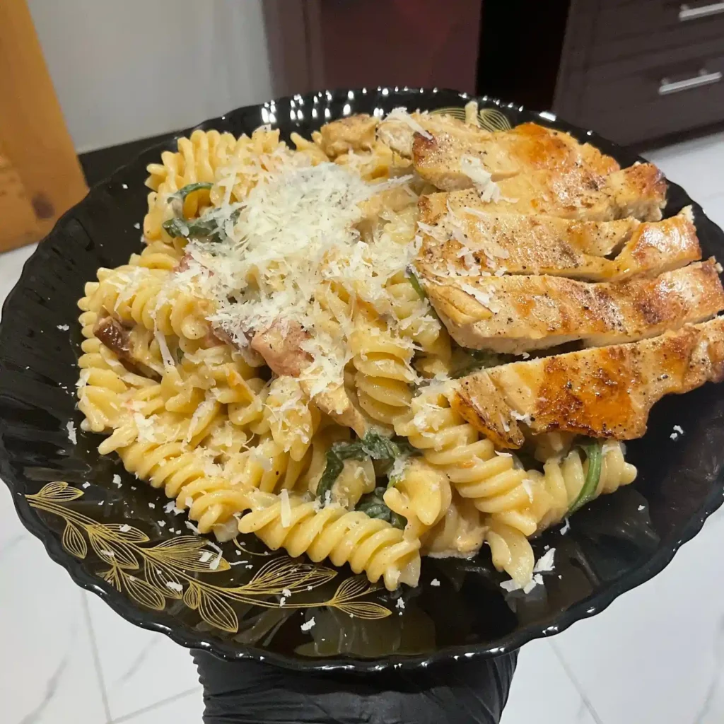 Creamy Tuscan Chicken Fusilli Pasta