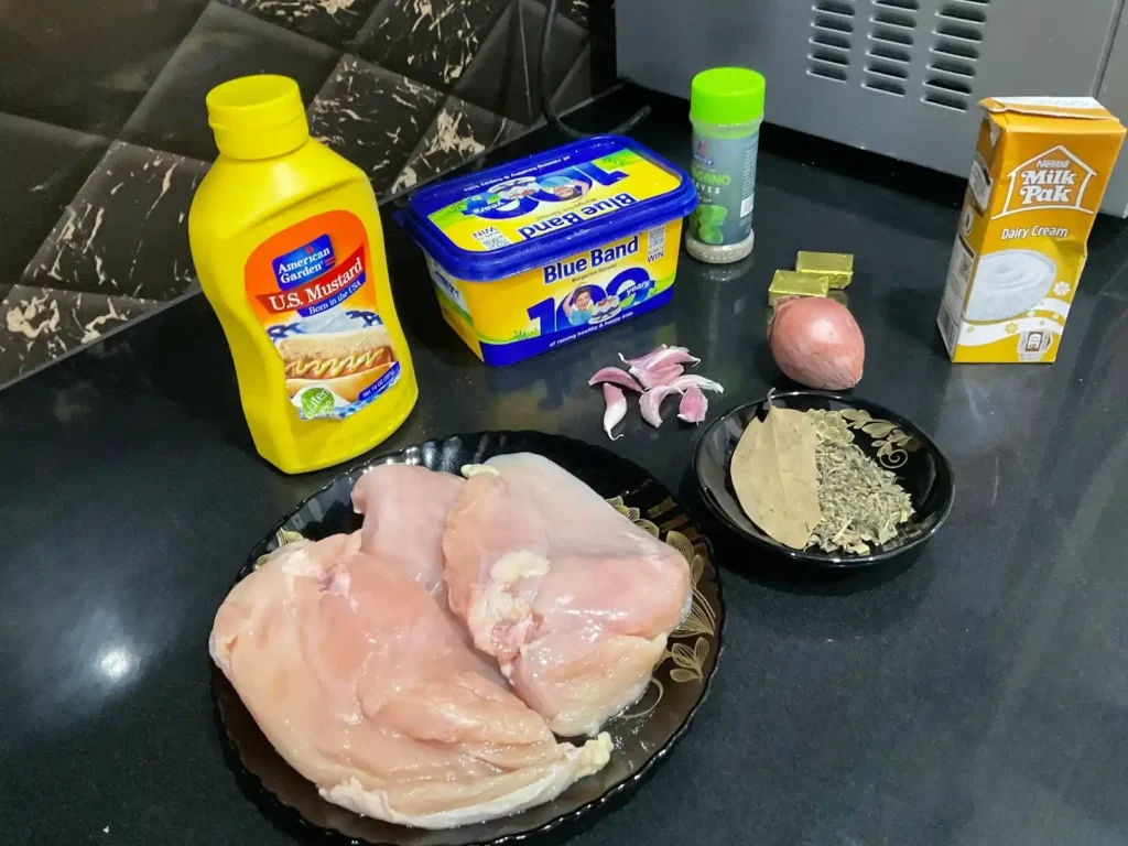 Ingredients Of Mustard Chicken Recipe